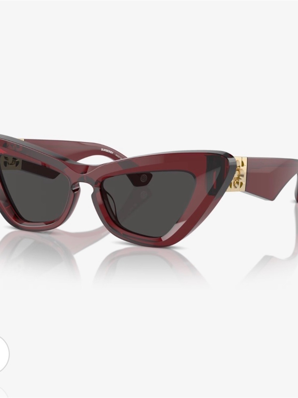 Burberry BE4421U Cat-Eye Sunglasses – Red/Burgundy - Picture 2 of 14